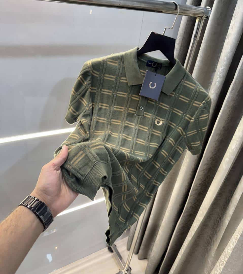 Fredperr y Olive Premium Knitted Polo T-Shirt