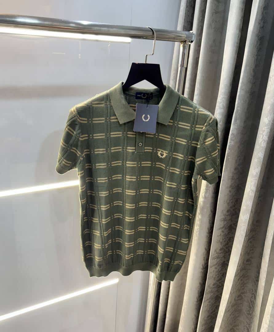 Fredperr y Olive Premium Knitted Polo T-Shirt