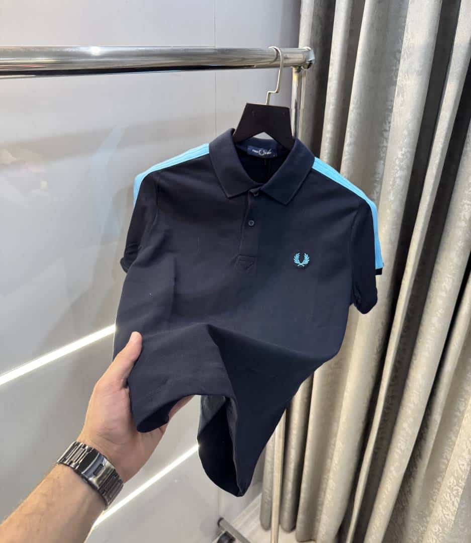 Fredperry Navy Blue Premium Classic Polo T-Shirt