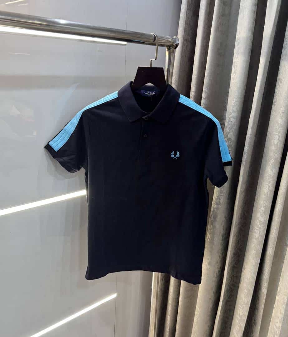Fredperry Navy Blue Premium Classic Polo T-Shirt