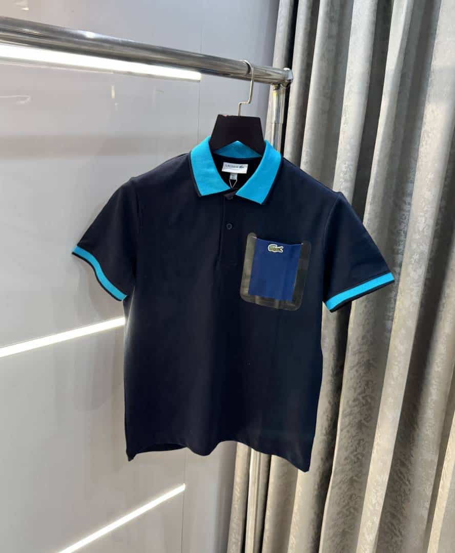 Lacost e Navy Blue Designer Premium Polo T-Shirt