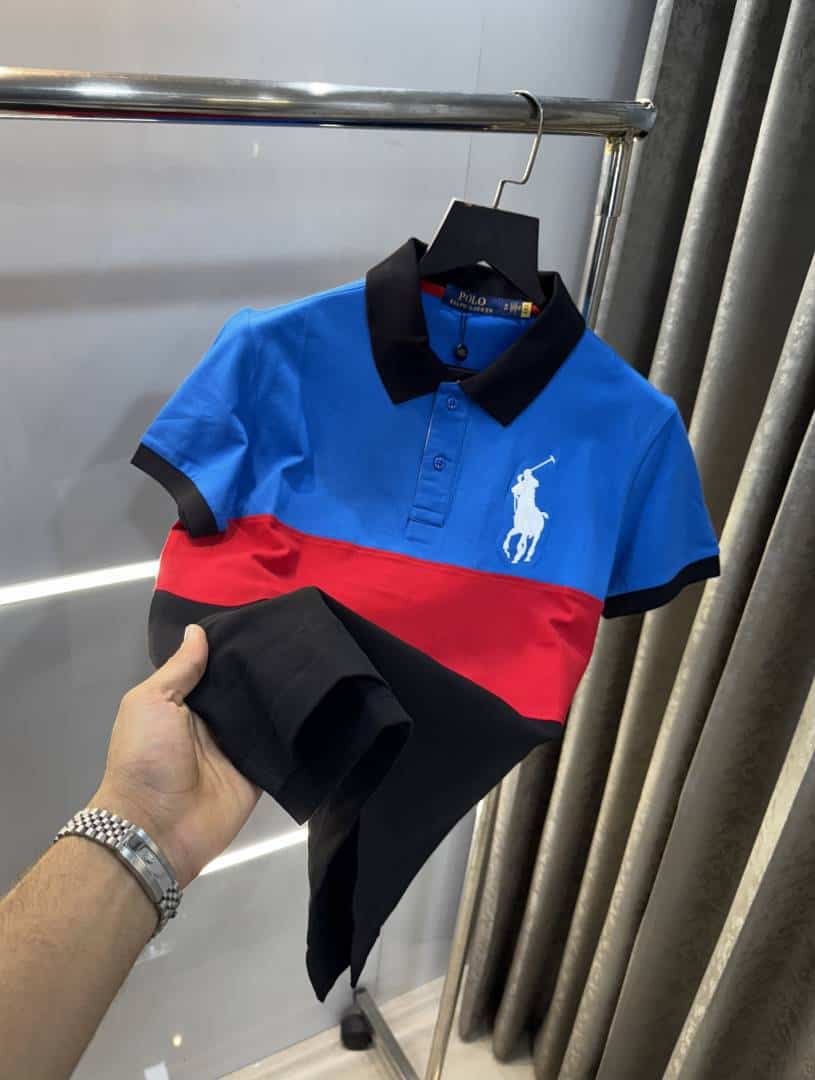 Ralph Laure n Blue Embroidery Logo Premium Polo T-Shirt