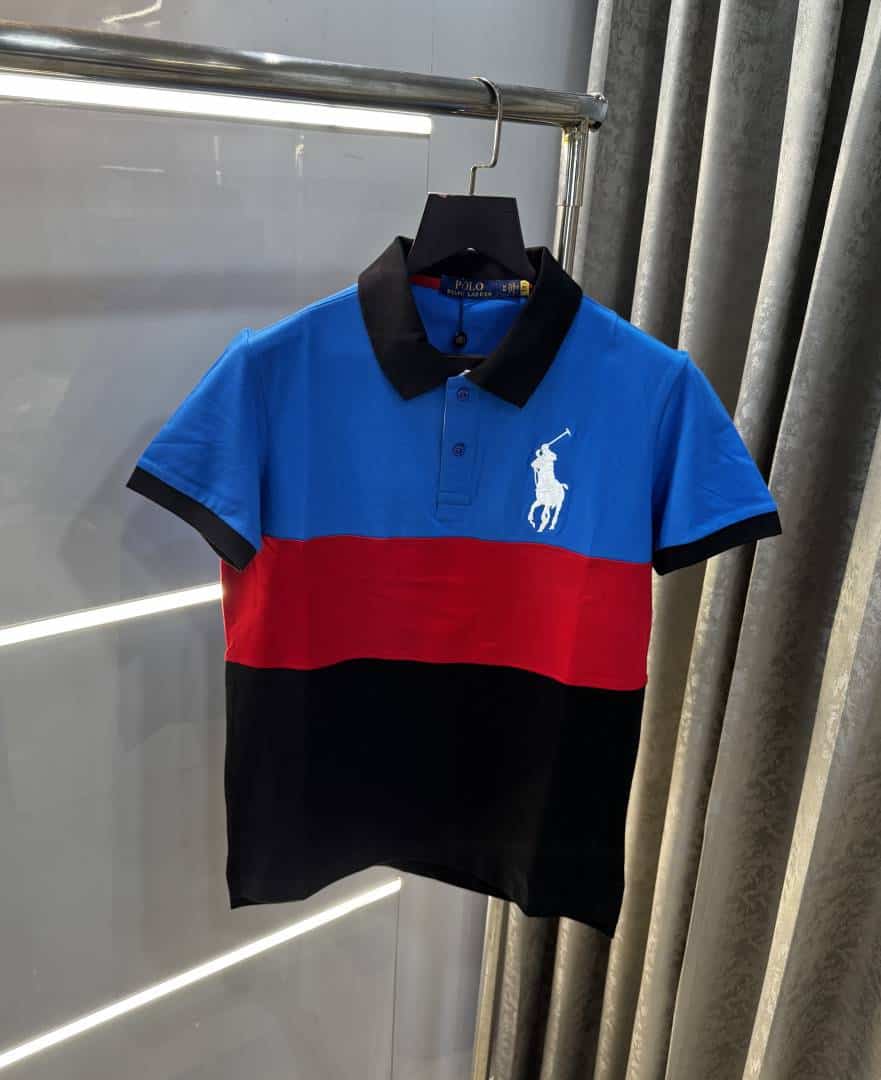 Ralph Laure n Blue Embroidery Logo Premium Polo T-Shirt
