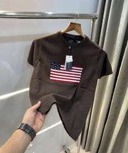 Ralph Laure n Brown Premium Knitted T-Shirt