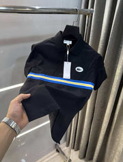 Lacost e Black Embroidery Logo Premium Polo T-Shirt