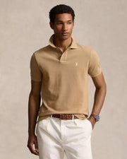 Ralph Lauran Beige Embroidery Logo Classic Polo T-Shirt