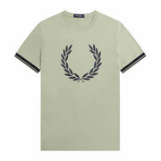 Fredperry Green Logo Print Imported T-Shirt