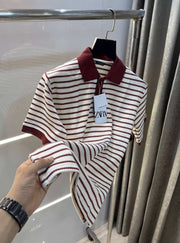 Zar a Maroon Premium Knitted Classic Polo T-Shirt