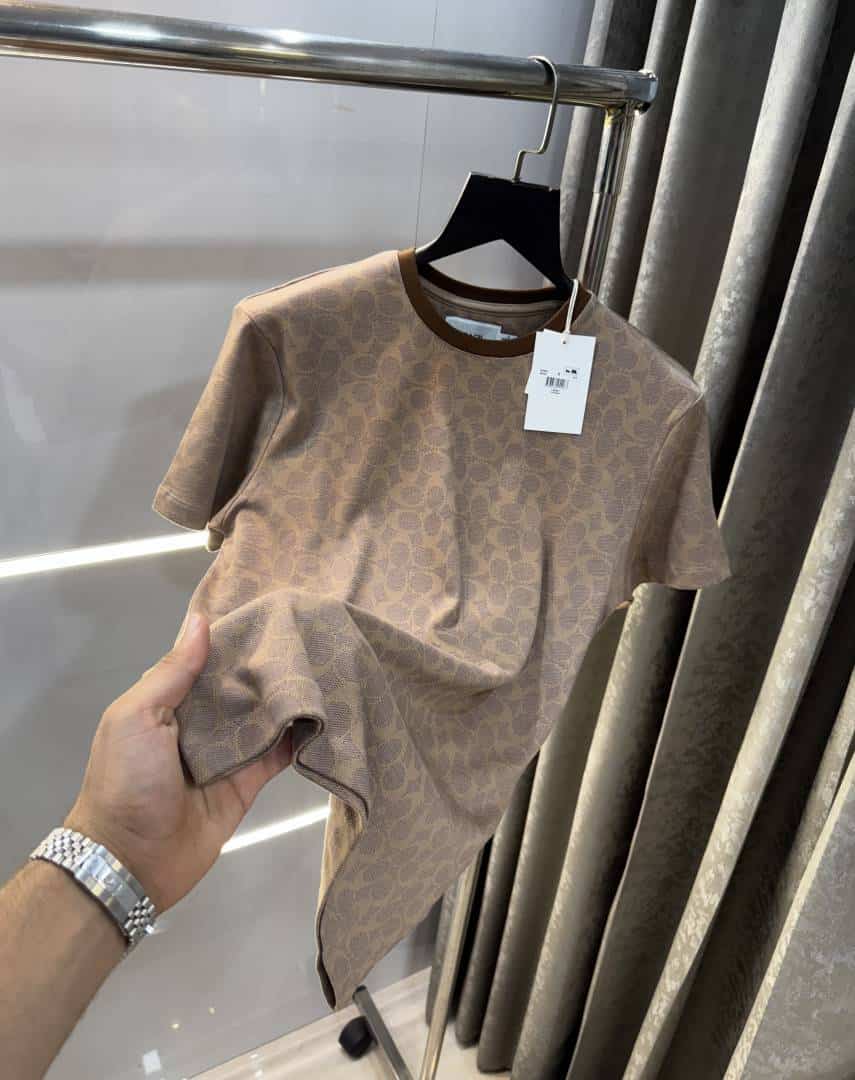 Coac h Beige MonogrAm Imported Premium T-Shirt