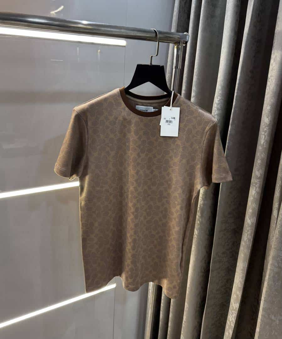 Coac h Beige MonogrAm Imported Premium T-Shirt