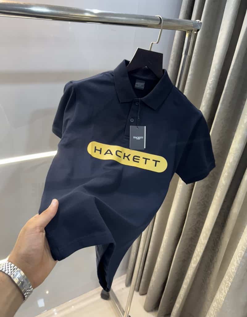 Hacke t Navy Blue Premium Classic Polo T-Shirt 002