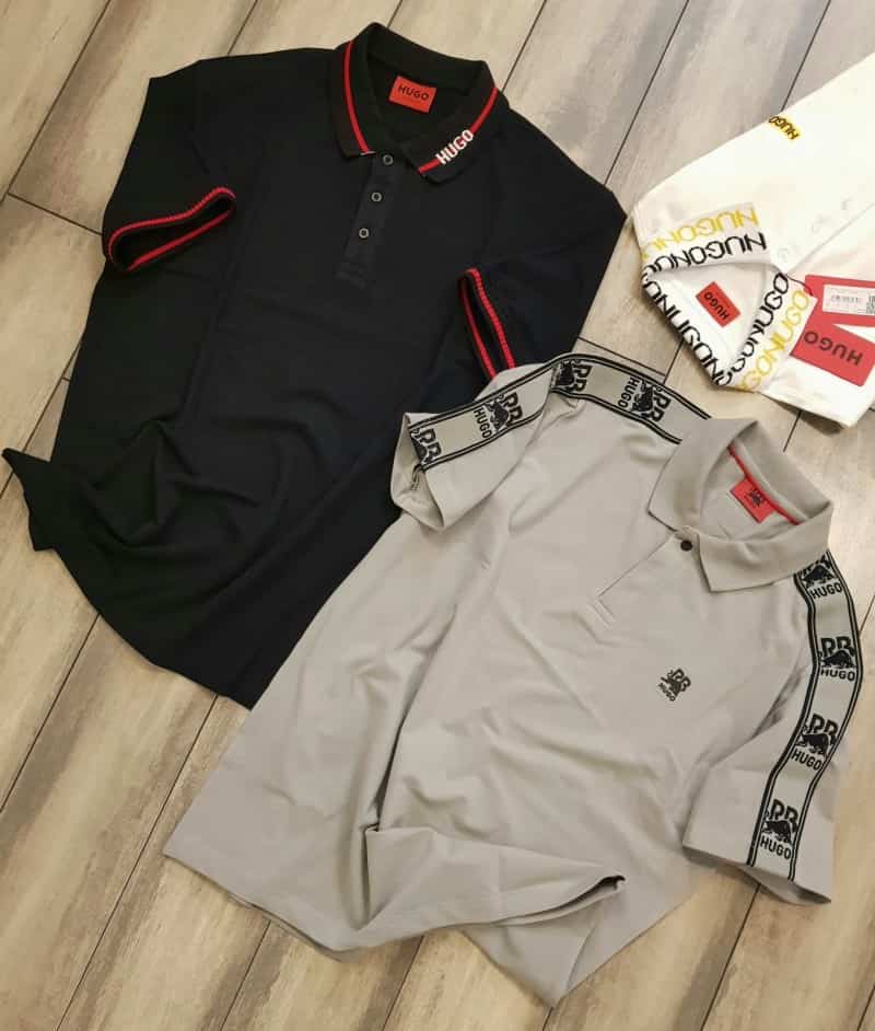 Hugo bos s White Logo Work Premium Polo T-Shirt