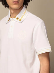 Versac e Couture White Collar Logo Imported Polo T-Shirt