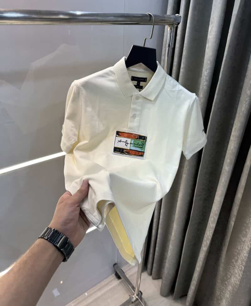 Tomm y Hilfiger Cream Premium Polo T-Shirt