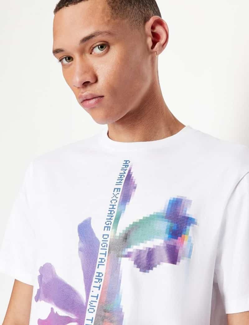 Arman i Ex!change White Logo Print Premium T-Shirt