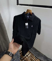 Ralph Laure n Black Knitted Polo T-Shirt