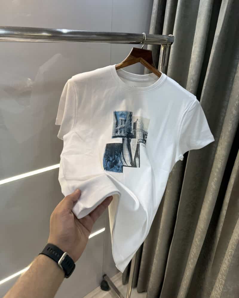 Arman i Exchange White Logo Print Premium T-Shirt