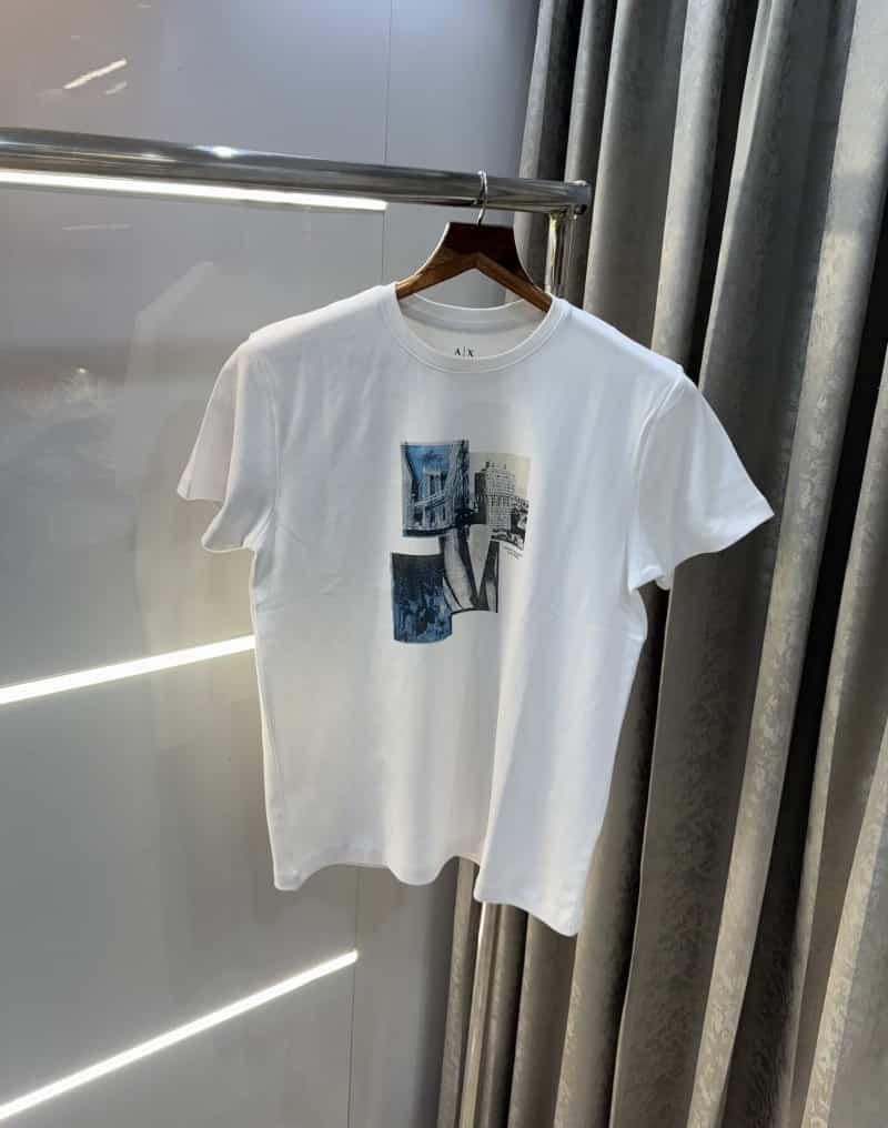 Arman i Exchange White Logo Print Premium T-Shirt