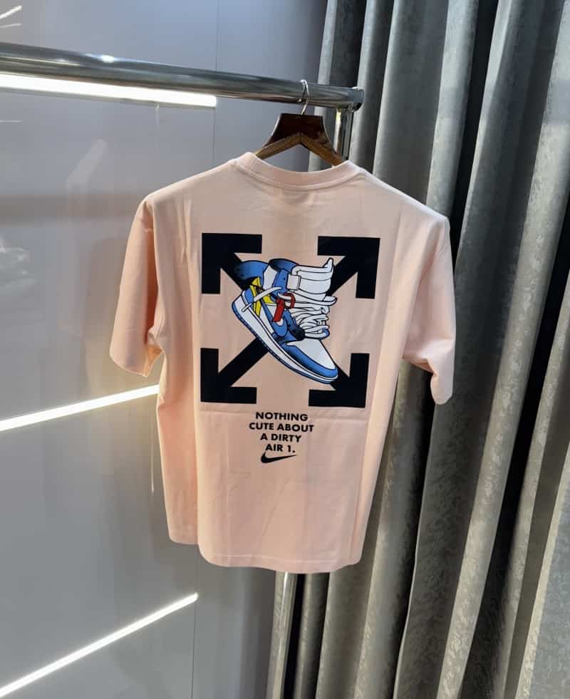 Nik e Peach Sneaker Series Imported Oversized T-Shirt