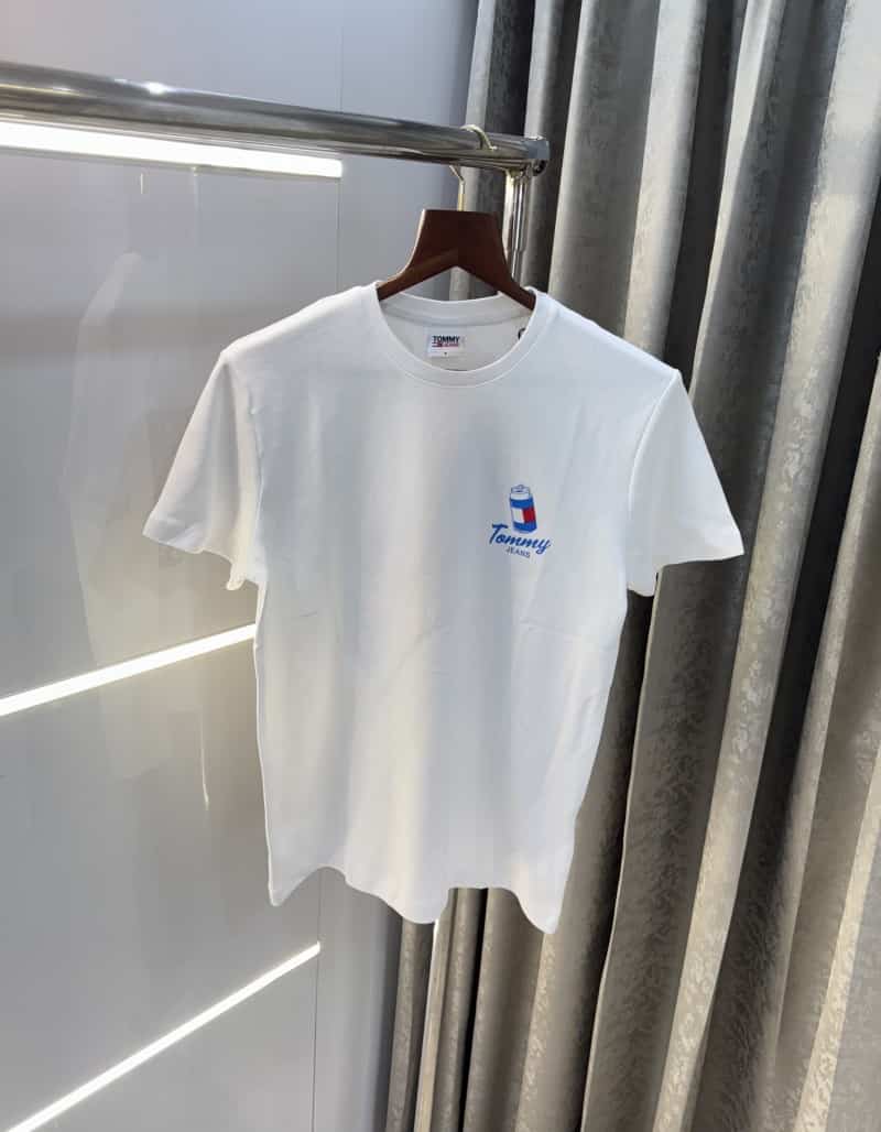 Tomm y Hilfiger White Printed Premium T-Shirt