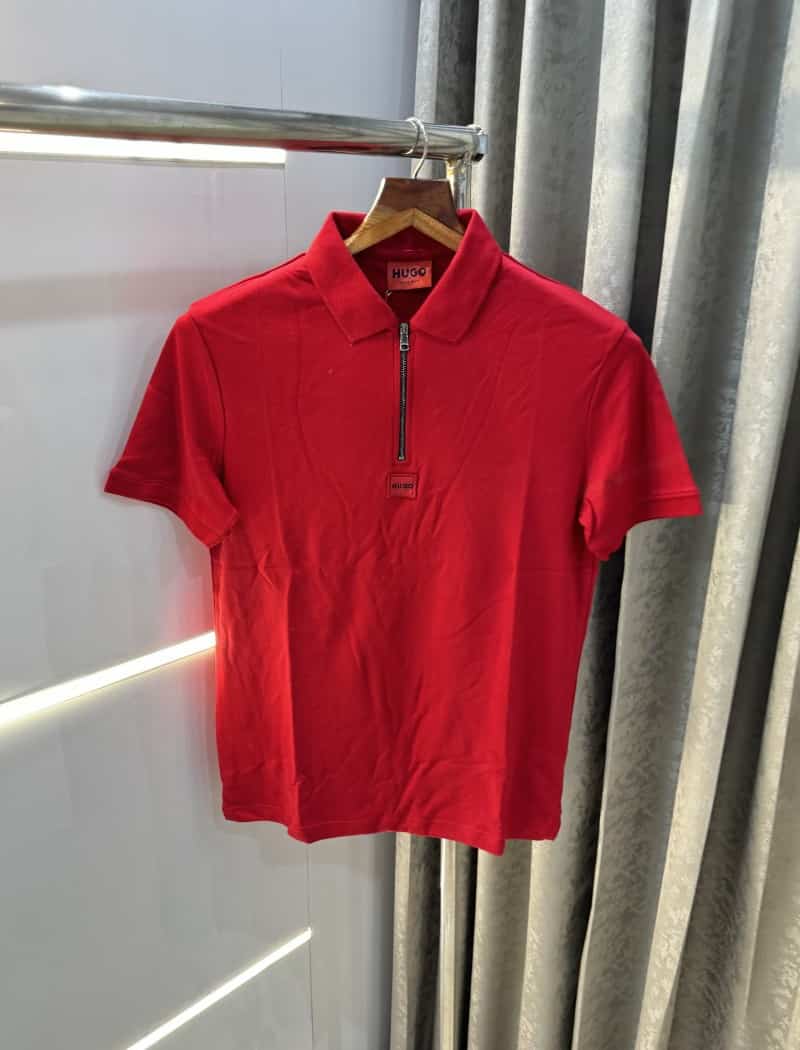 Hugo bos s Red Patch Logo Classic Polo T-Shirt