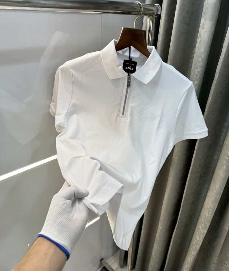 Hugo bos s x porsch e White Classic Polo T-Shirt