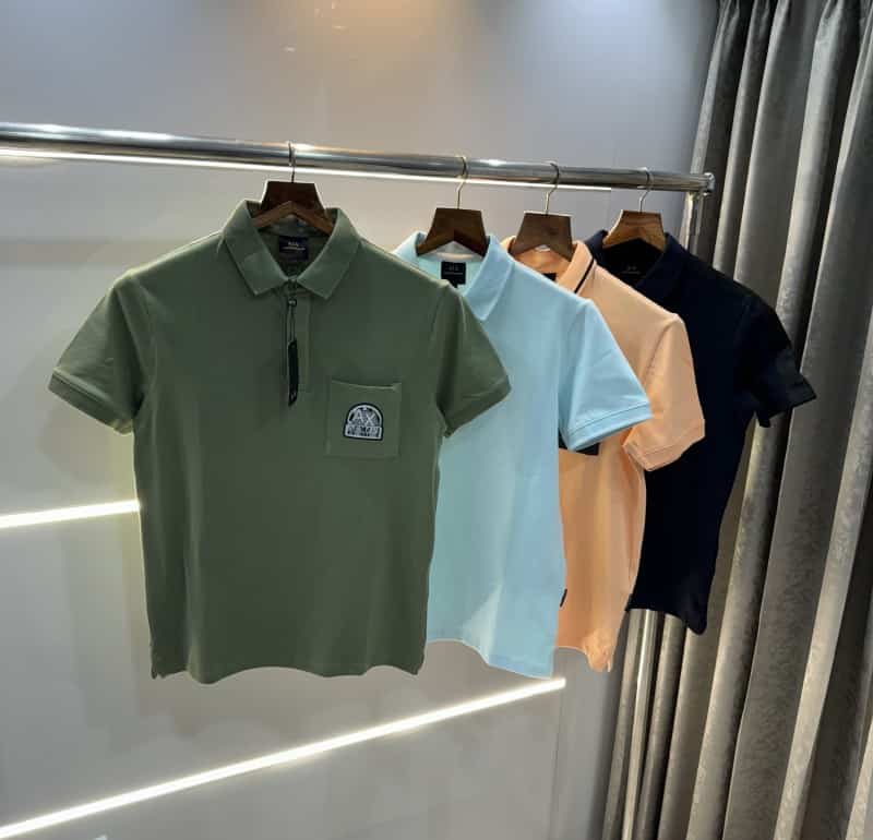 Arman i Exchange Peach Pocket Logo Premium Polo T-Shirt