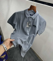 Hacket Grey Patch Logo Premium Polo T-Shirt