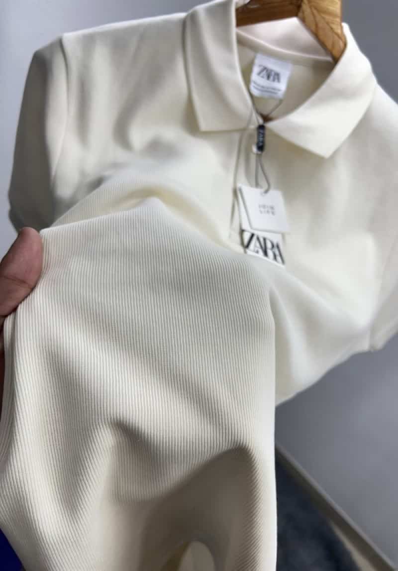 Zar_a Cream Premium Classic Polo T-Shirt