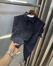 Arman i Exchang e Navy Blue Printed Premium Polo T-Shirt