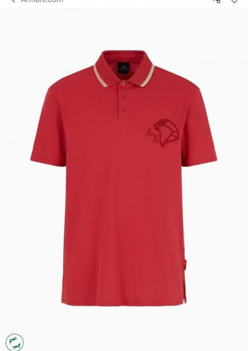 Arman i Exchang e Rust Embroidery Premium Polo T-Shirt