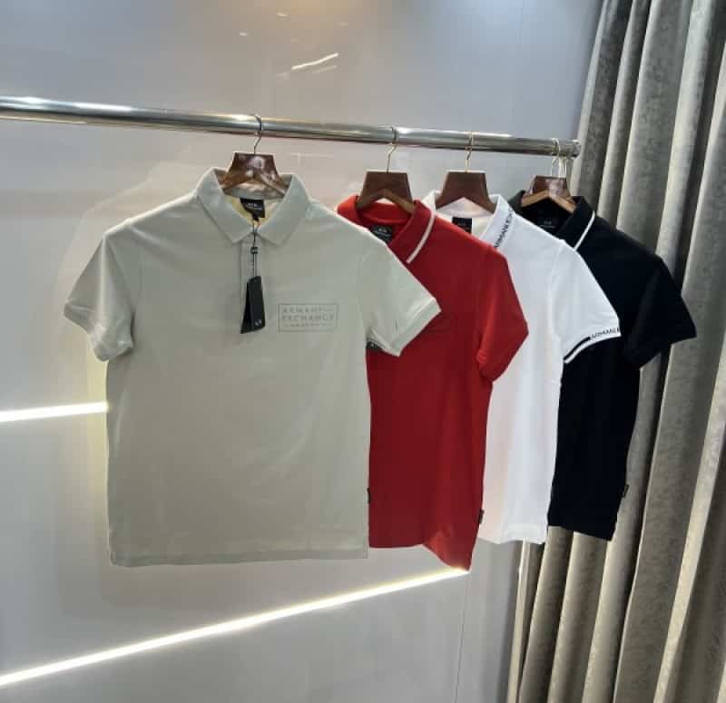 Arman i Exchang e Rust Embroidery Premium Polo T-Shirt
