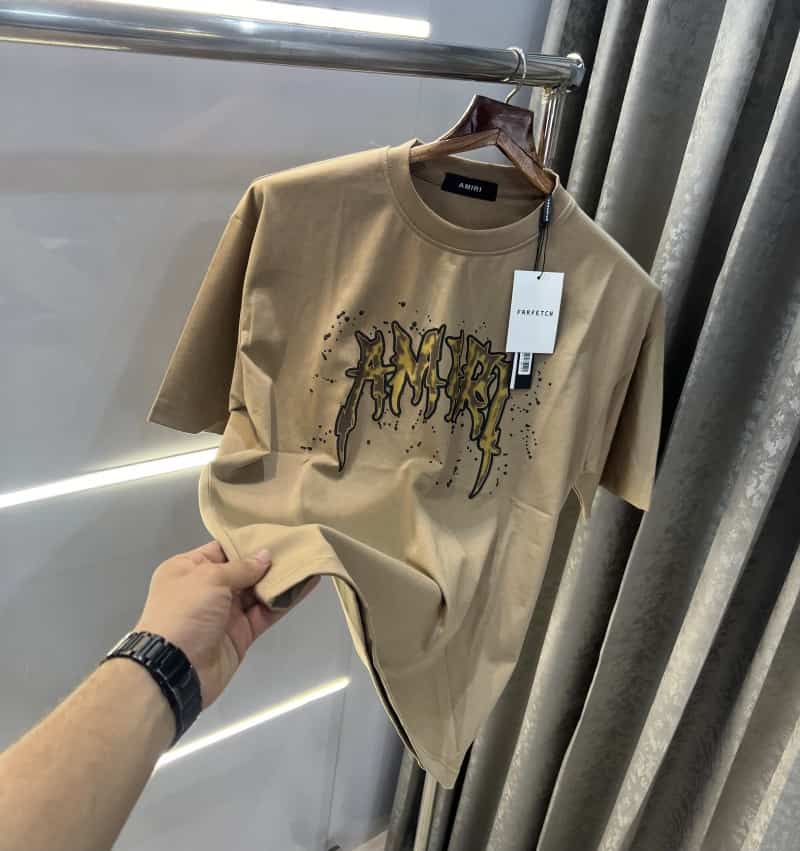 Amir i Beige Printed Imported Oversized T-Shirt