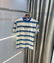 Guess Printed White Blue Imported Oversized T-Shirt