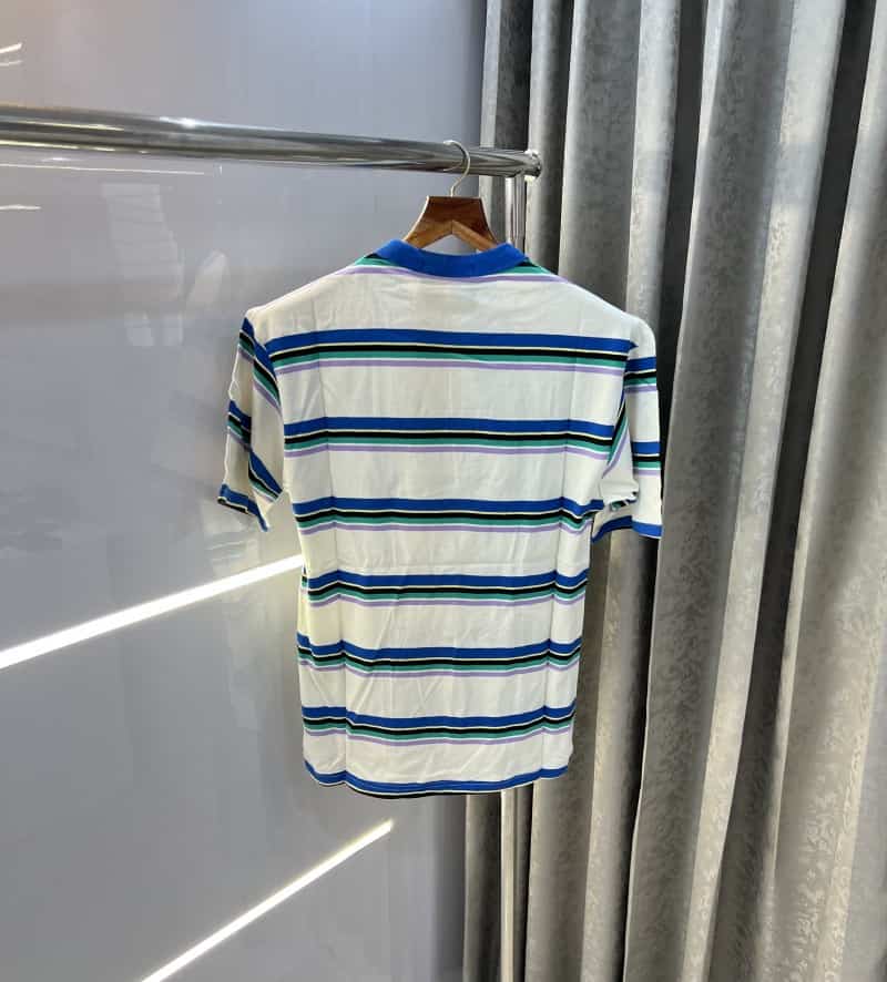 Guess Printed White Blue Imported Oversized T-Shirt