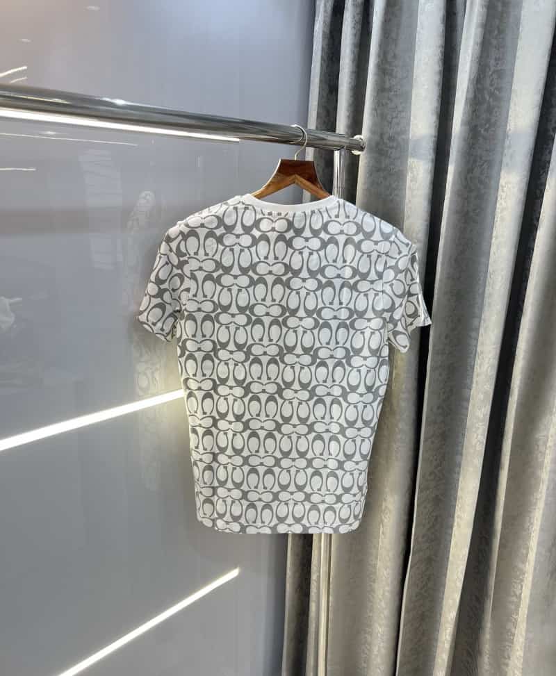 Coac_h White Printed Super Premium T-Shirt