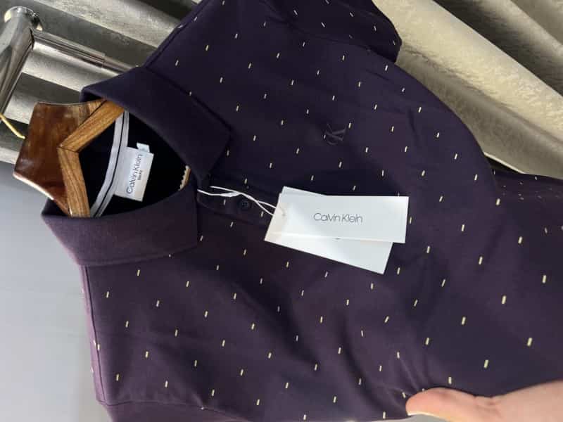 Calvin Klein Purple Premium Polo T-Shirt