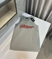 Balmain Paris Grey Logo Print Premium Sando