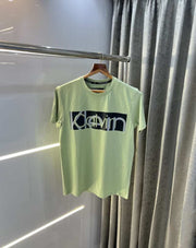 Calvin Klei n Pista Green Printed Premium T-Shirt