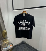 Gucc_i Black Chicago Edition Imported Oversized T-Shirt