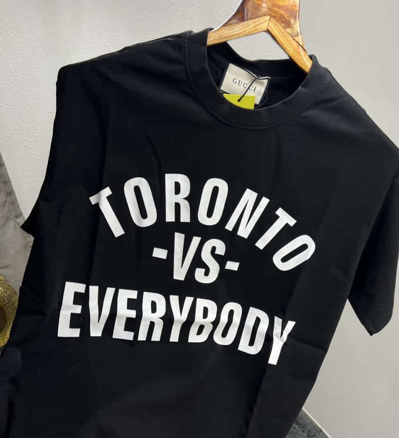 Gucc i Toronto Black Imported Oversized T-Shirt