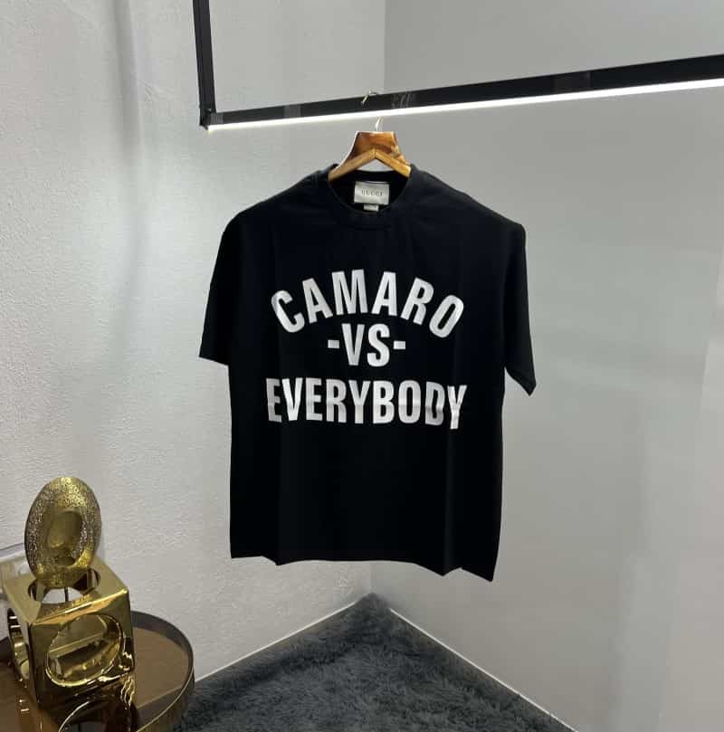 Gucc_i camaro black imported oversized t-shirt
