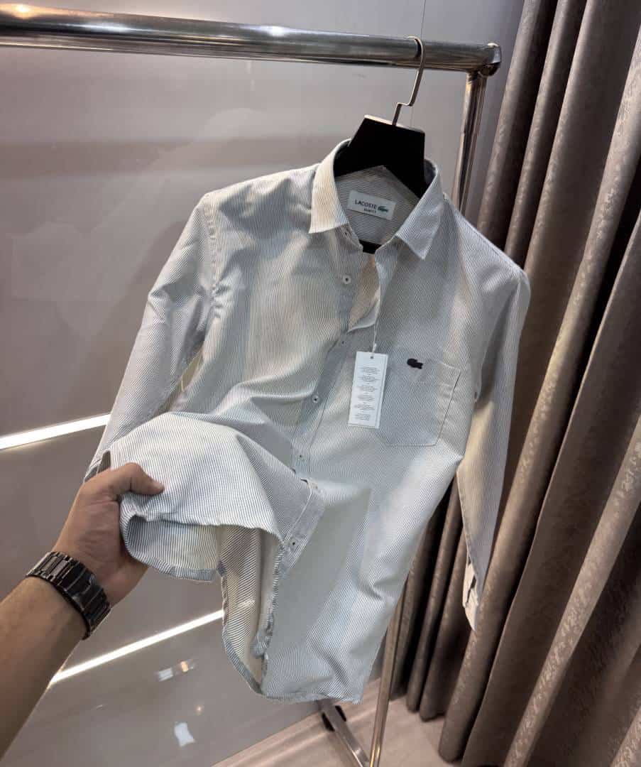 Lacost e Grey Stripes Premium Classic Shirt