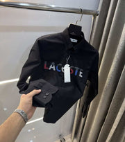Lacost e Black Logo Print Premium Shirt
