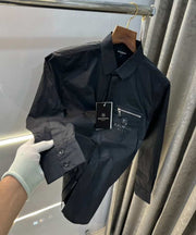 Balmai n Paris BlackA Steel Logo Designer Shirt With Premium Box Packing