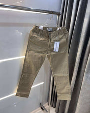 Calvi n Klein Beige01 Premium Classic Linen Trouser