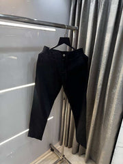 Rare Rabbi t Black Premium Classic Cotton Trouser
