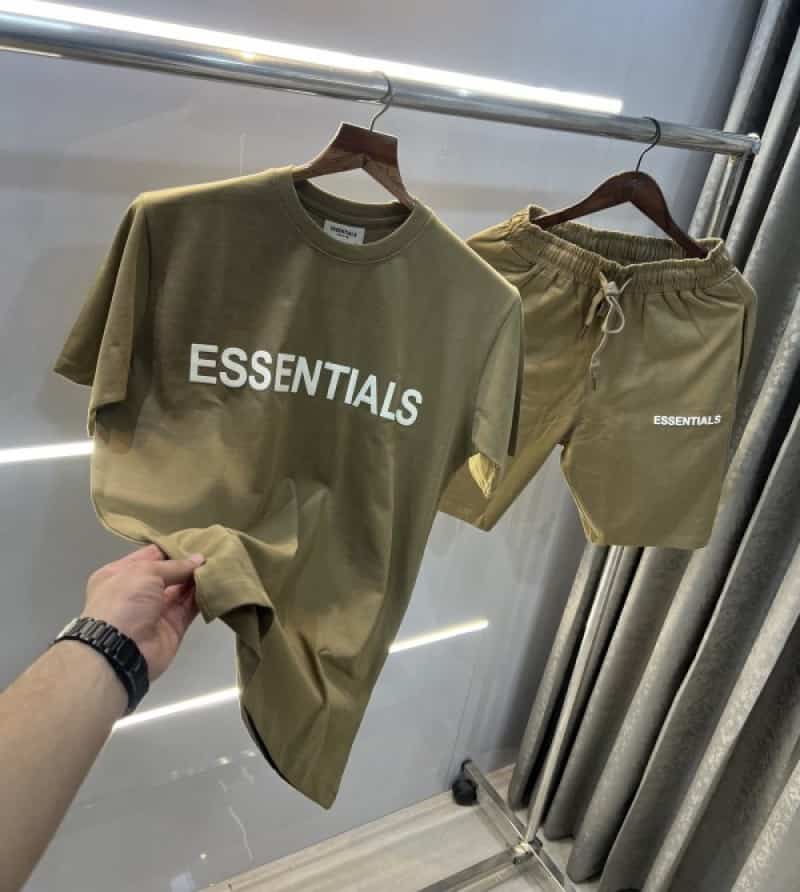 Essential Beige Logo Print Imported Cord Set With Premium Box Packing