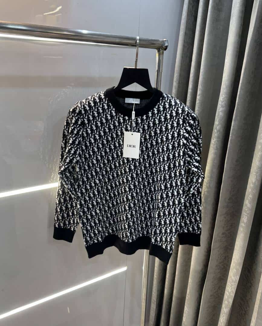Christian Dio r Black Knitted Imported Pull Over