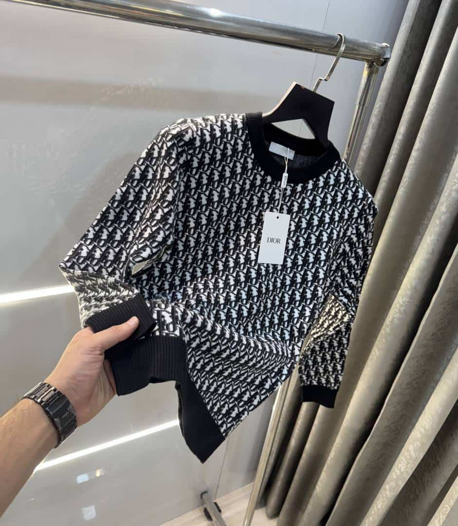 Christian Dio r Black Knitted Imported Pull Over